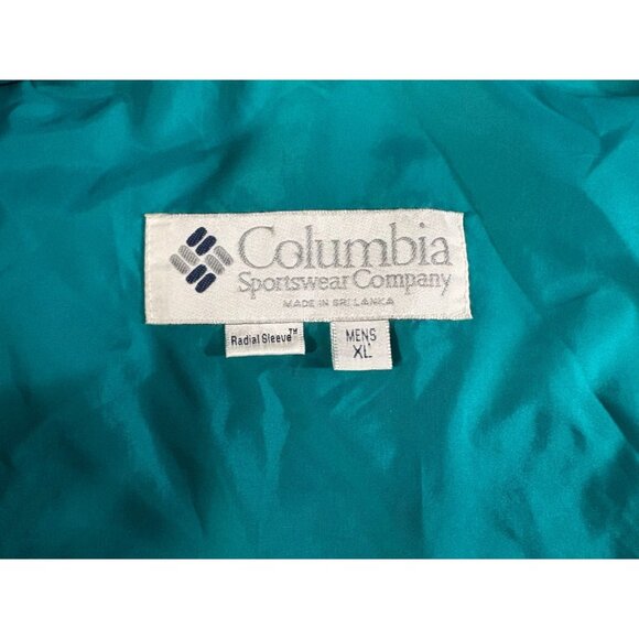 Columbia Bugaboo Oversize Radial Sleeve Jacket sz XL  blue turquoise Vintage - Picture 2 of 8